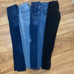 Bundle of 5 American Eagle Jeans